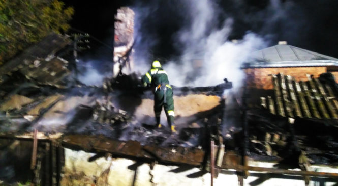 Вечірня пожежа у Глибоці біля залізничної колії