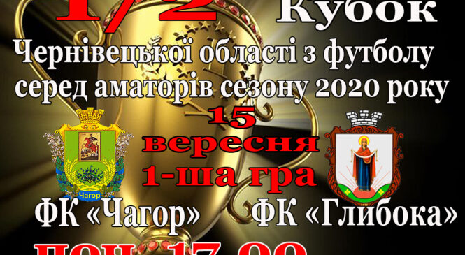 Півфінальні матчі Кубку Чернівецької області відбудуться 15 та 16 вересня