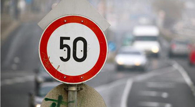 Обмеження швидкості до 50 км/год в Україні набуде чинності з 1 січня 2018