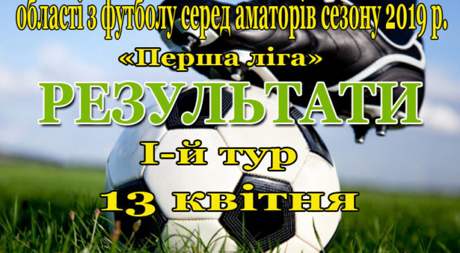13 квітня розпочався чемпіонат області з футболу сезону 2019 року