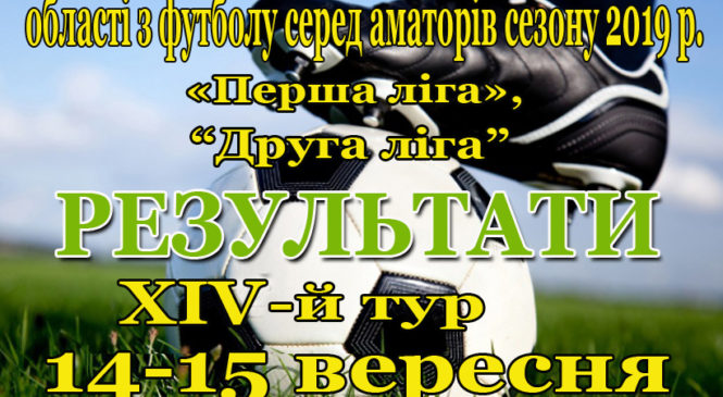 ХІV-й тур Першості Чернівецької області з футболу серед аматорів сезону 2019 року