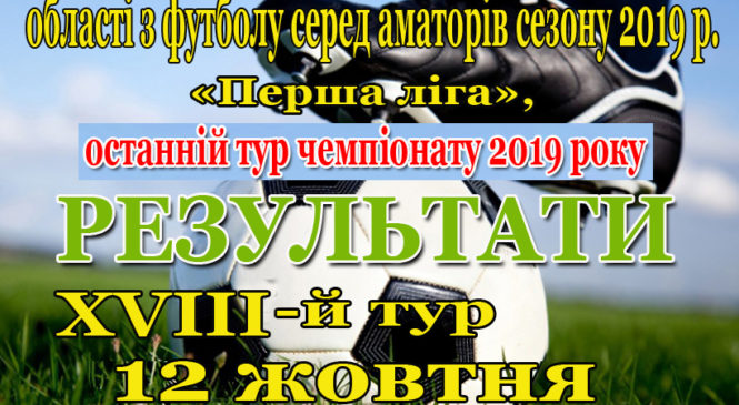 Відбувся останній XVIII-й тур Першості Чернівецької області з футболу серед аматорів  сезону 2019 року у першій лізі