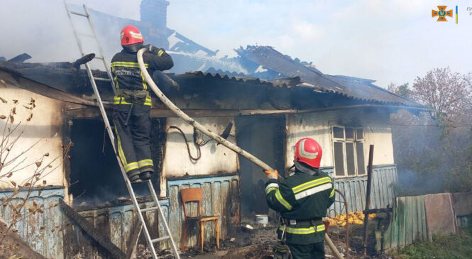 Упродовж вихідних днів на території області було ліквідовано 18 пожеж, у тому числі і у селі Молодія на Глибоччині