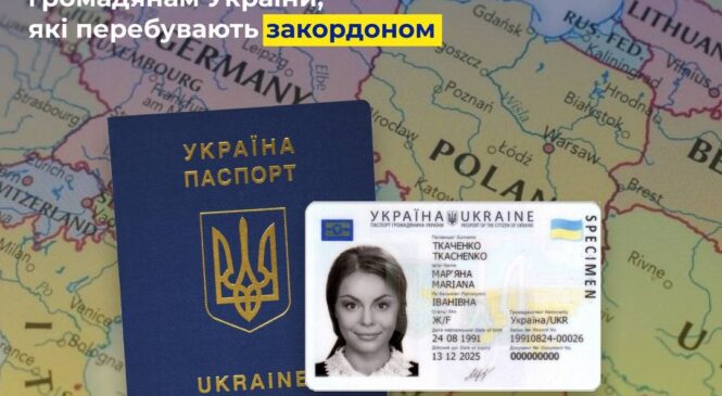 Уряд затвердив експериментальний проект щодо оформлення ID-картки та закордонного паспорта громадянам України, які перебувають закордоном