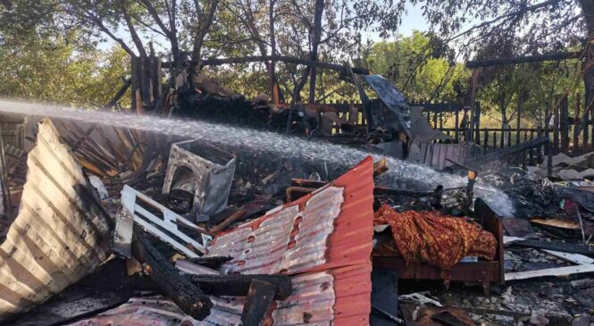 У селі Тереблече пожежа повністю знищила літню кухню