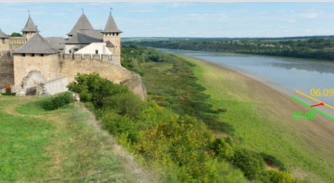 Рівень води в Дністровському водосховищі продовжує знижуватись