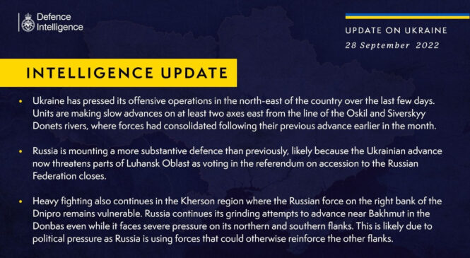Україна активізувала наступальні операції на північному сході країни – Британська розвідка