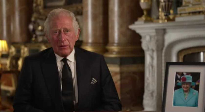 Британський король Чарльз у перший день правління виступив з посланням до нації