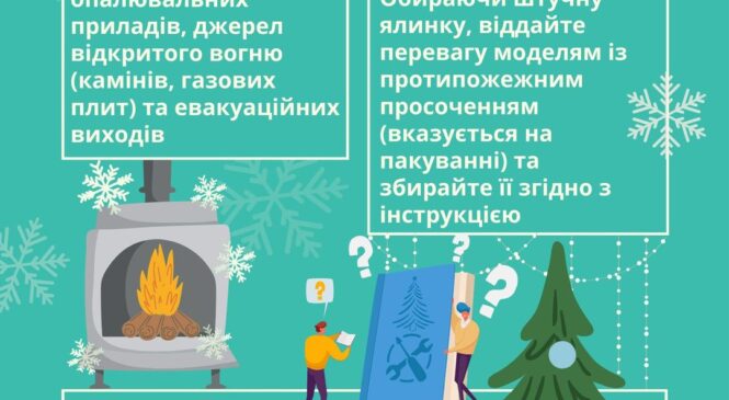 ДЕРЖАВНА СЛУЖБА УКРАЇНИ З НАДЗВИЧАЙНИХ СИТУАЦІЙ попереджає: Безпечні Різдвяні та Новорічні свята