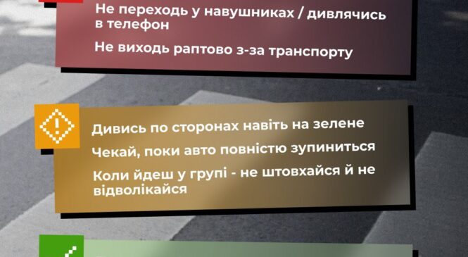 У поліції розповіли, які правила можуть врятувати життя школяра на дорозі