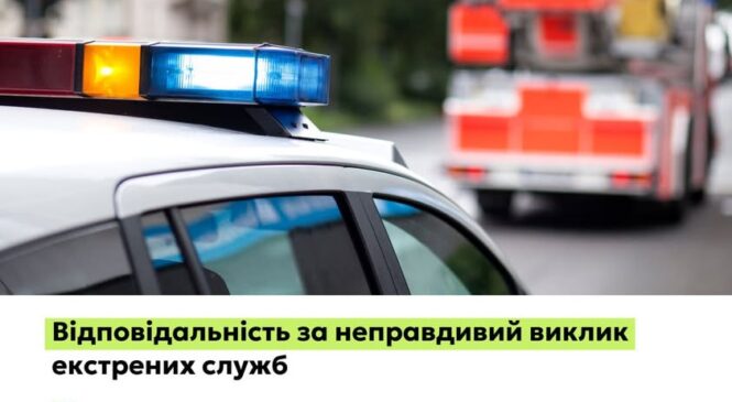 Завідомо неправдивий виклик поліції, швидкої чи рятувальників — це порушення закону, яке тягне за собою адміністративну або кримінальну відповідальність
