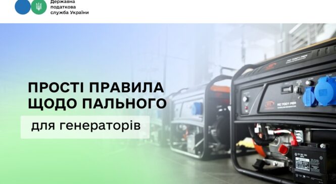 Бізнес працює в складних умовах – ДПС нагадує прості правила щодо пального для генераторів